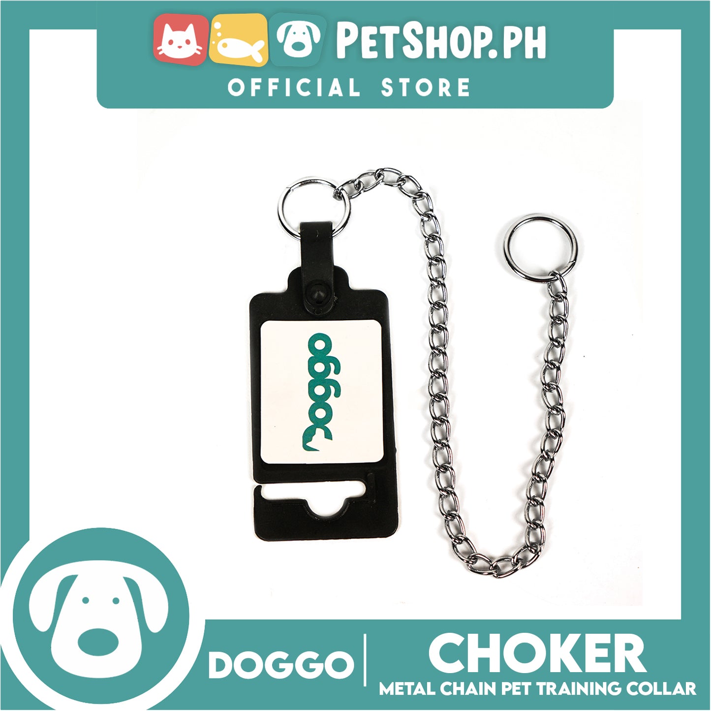 Doggo Choker (Medium) Stainless Steel Metal Choker for Your Dog