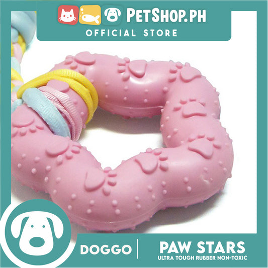 Doggo Paw Star (Pink) Ultra Tough Rubber Pet Toy