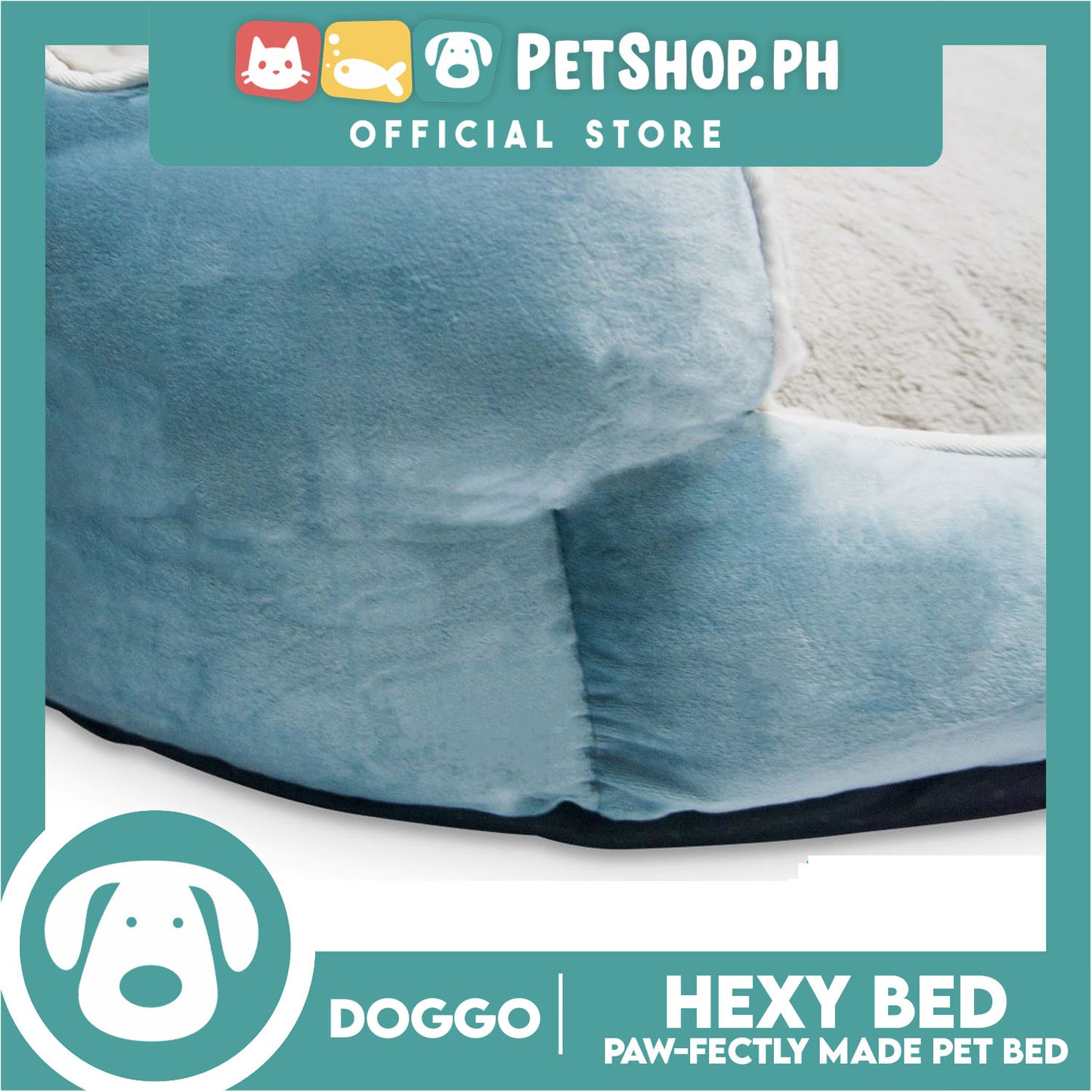 Doggo Hexy Bed (Medium) Comfortable Dog Bed