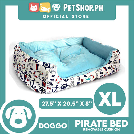 Doggo Pirate Bed (Extra Large) Pet Sleeping Bed Dog Bed Pirate Theme