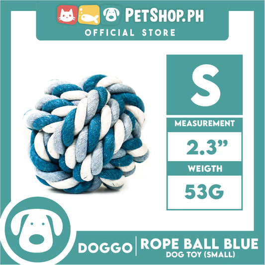 Doggo Rope Ball Small Size (Blue) Perfect Toy for Dog
