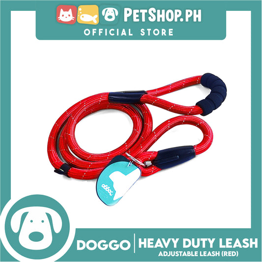 Doggo Heavy Duty Leash (Red) 58' ' Durable And Strong Leash for Your Dog