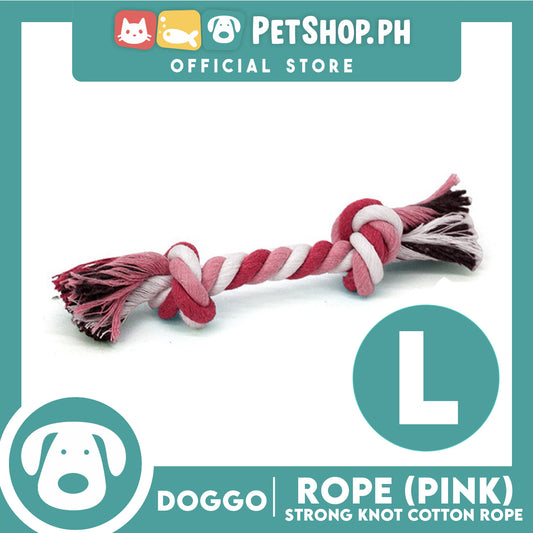 Doggo Rope Thick Fiber 11'' Large Size (Pink) Perfect Toy for Dog