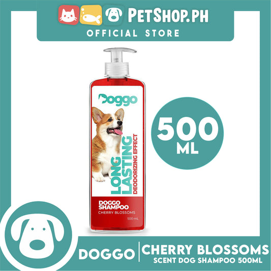 Doggo Shampoo Long Lasting Deodorizing Effect 500ml (Cherry Blossoms) Shampoo for Your Pet