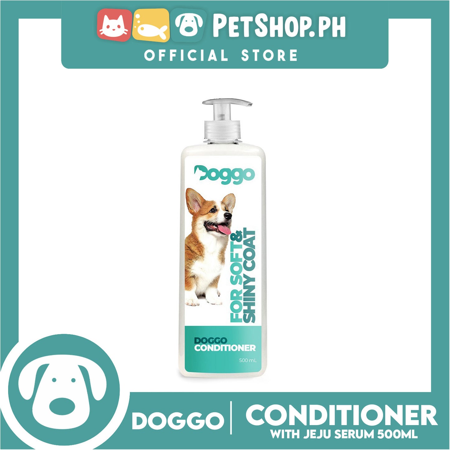 Doggo Conditioner With Jeju Serum Long Lasting Deodorizing Effect 500ml Conditioner for Your Pet