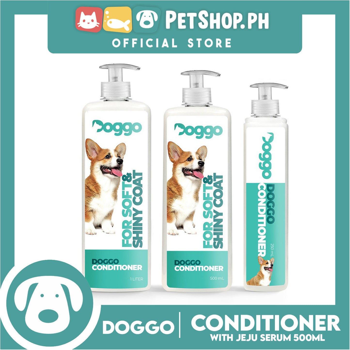 Doggo Conditioner With Jeju Serum Long Lasting Deodorizing Effect 500ml Conditioner for Your Pet
