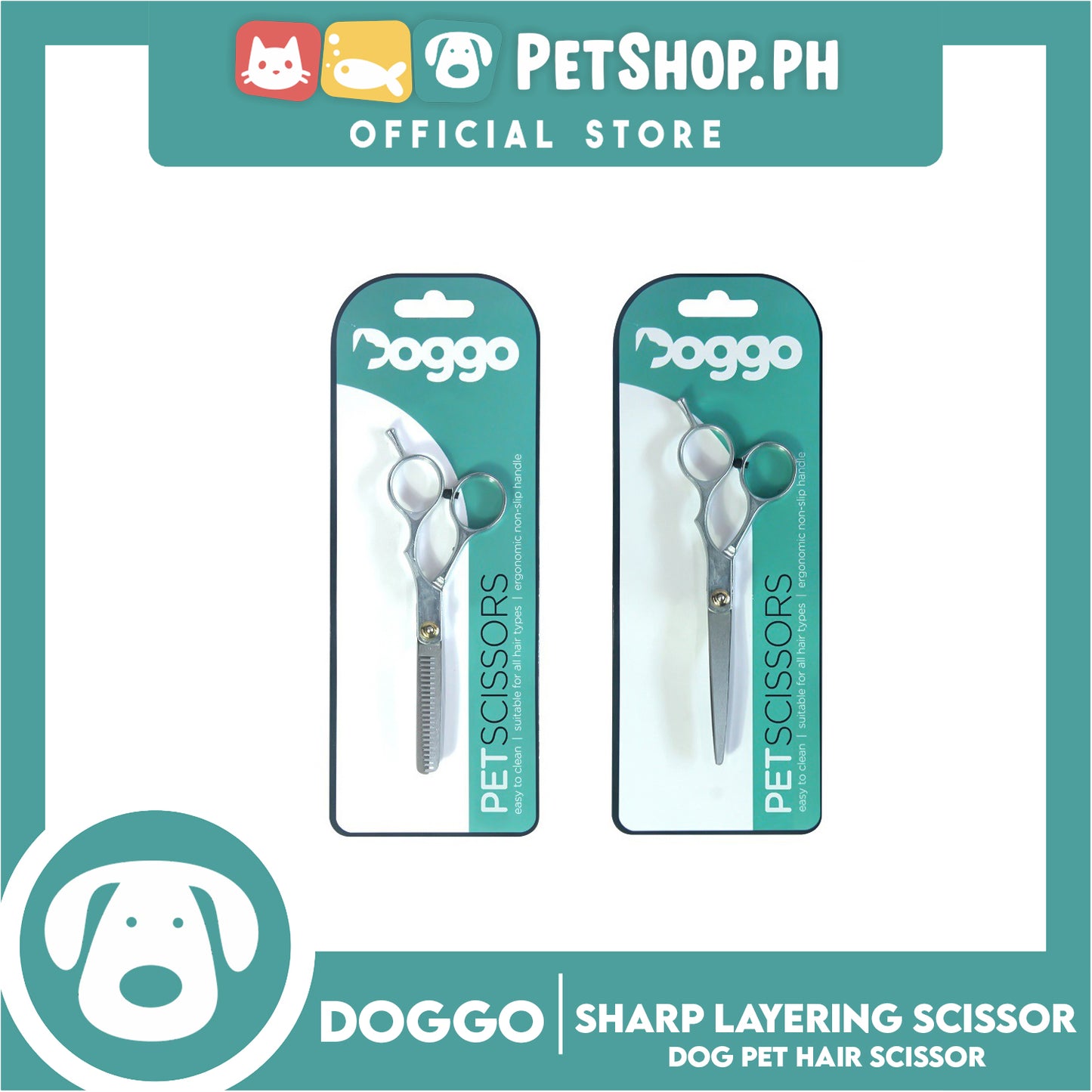 Doggo Dog Pet Layering Hair Scissor Dog Hair Grooming Tools