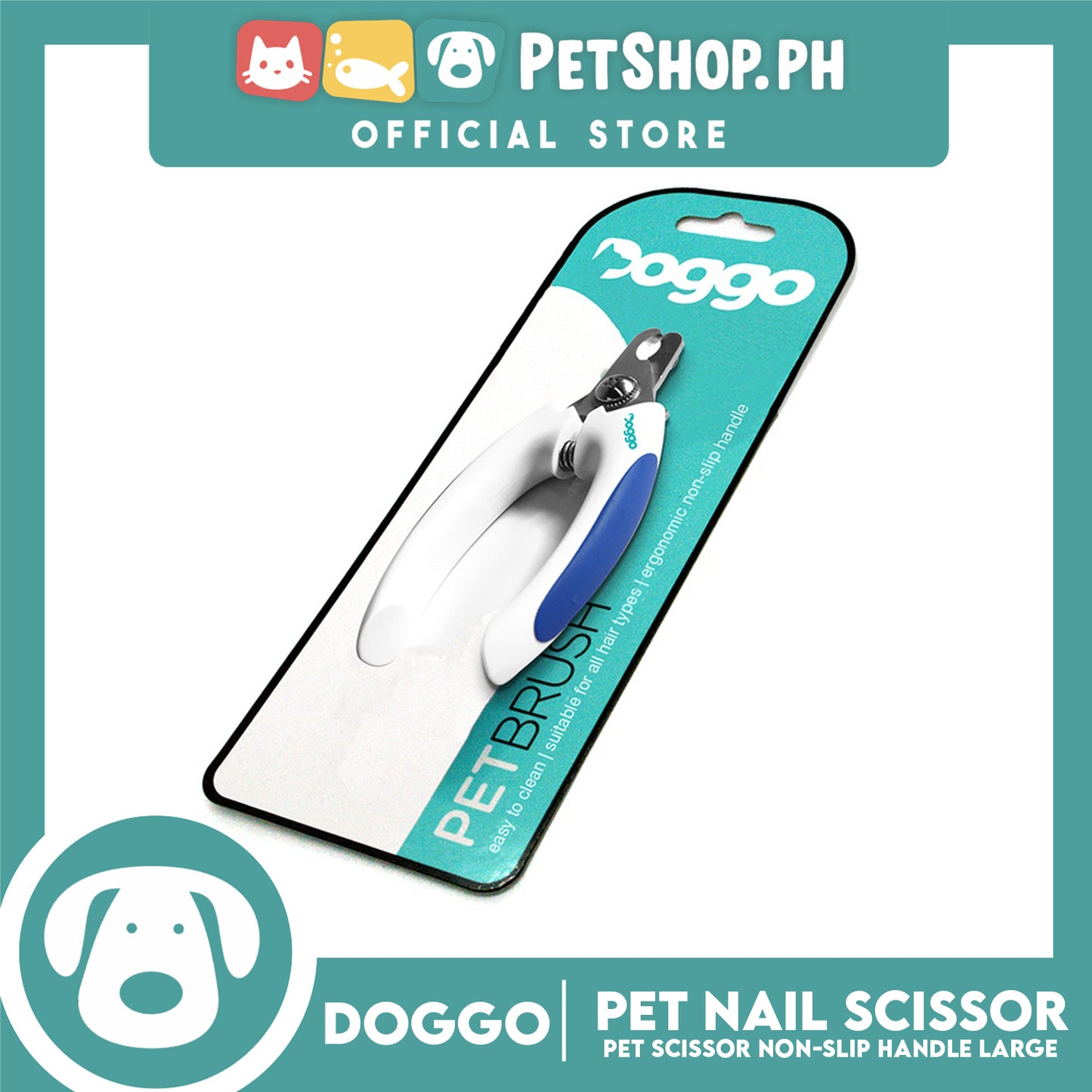 Doggo Dog Nail Scissor Non-Slip Handle (Small)