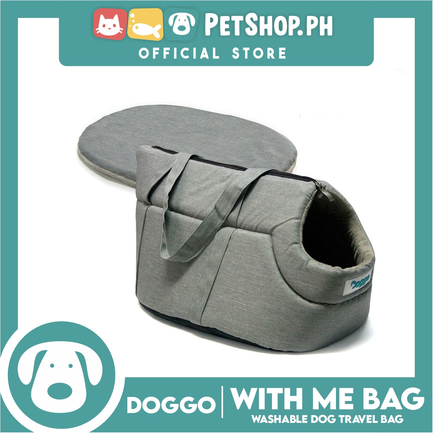 Doggo with me Bag Breathable Head-Out Dog Travel Carrier Bag (Large)