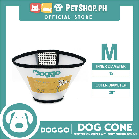 Doggo Dog Cone Protection Cover Adjustable Cone Protective Collar (Large)