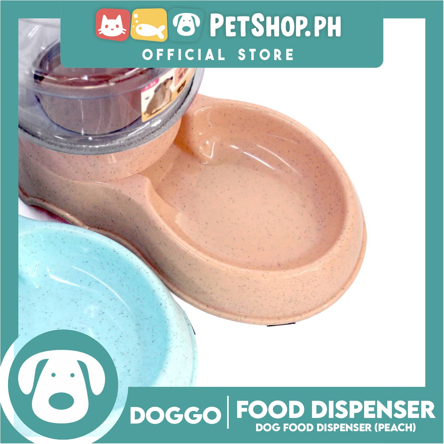 Doggo Dog Food Dispenser (Blue) Pet Feeder