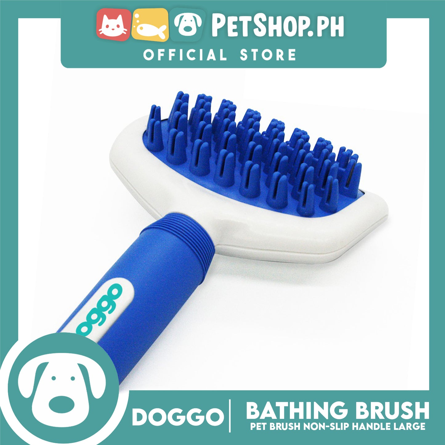 Doggo Bathing Brush Pet Shampoo Brush (Large) for Your Dog