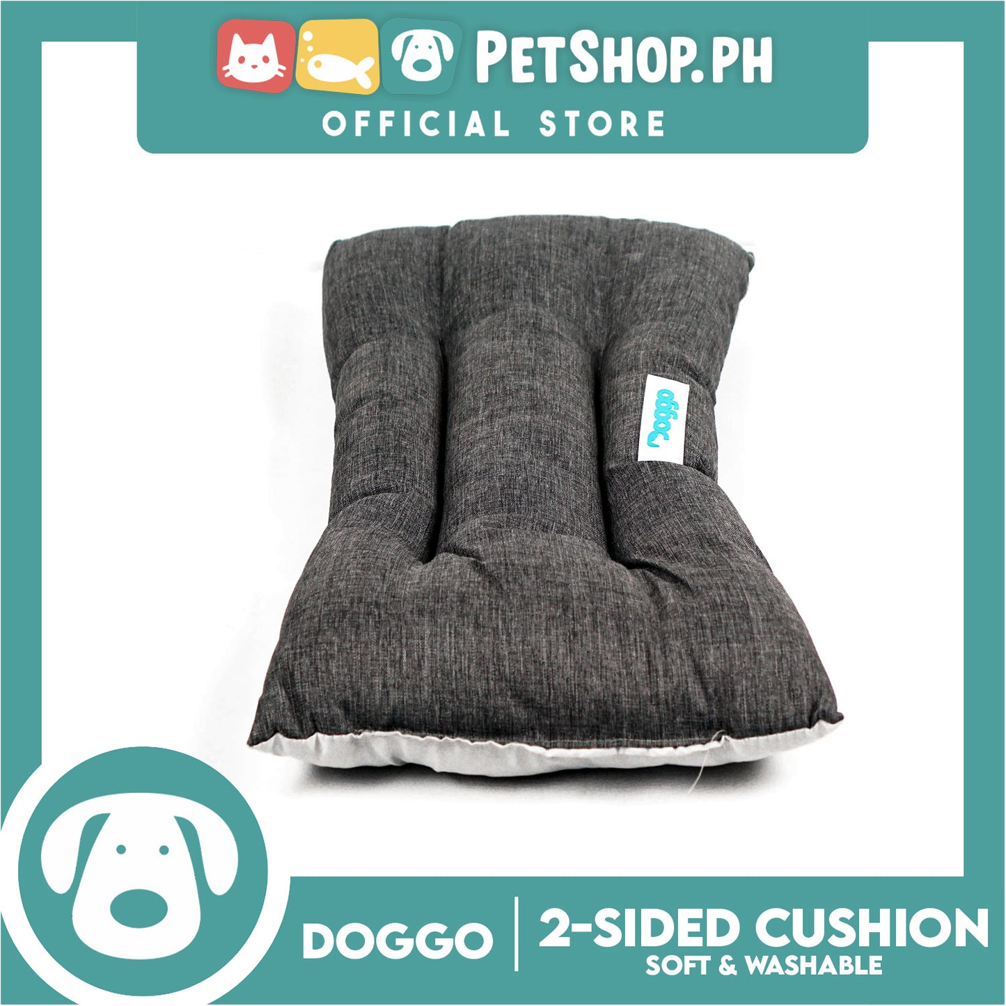 Doggo 2-Sided Cushion Bed (XXL) Dog Bed Sleeping Calming Bed