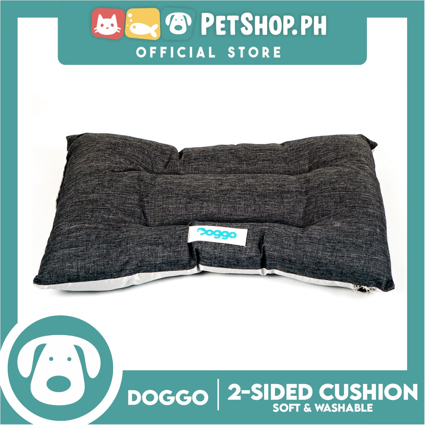 Doggo 2-Sided Cushion Bed (XXL) Dog Bed Sleeping Calming Bed