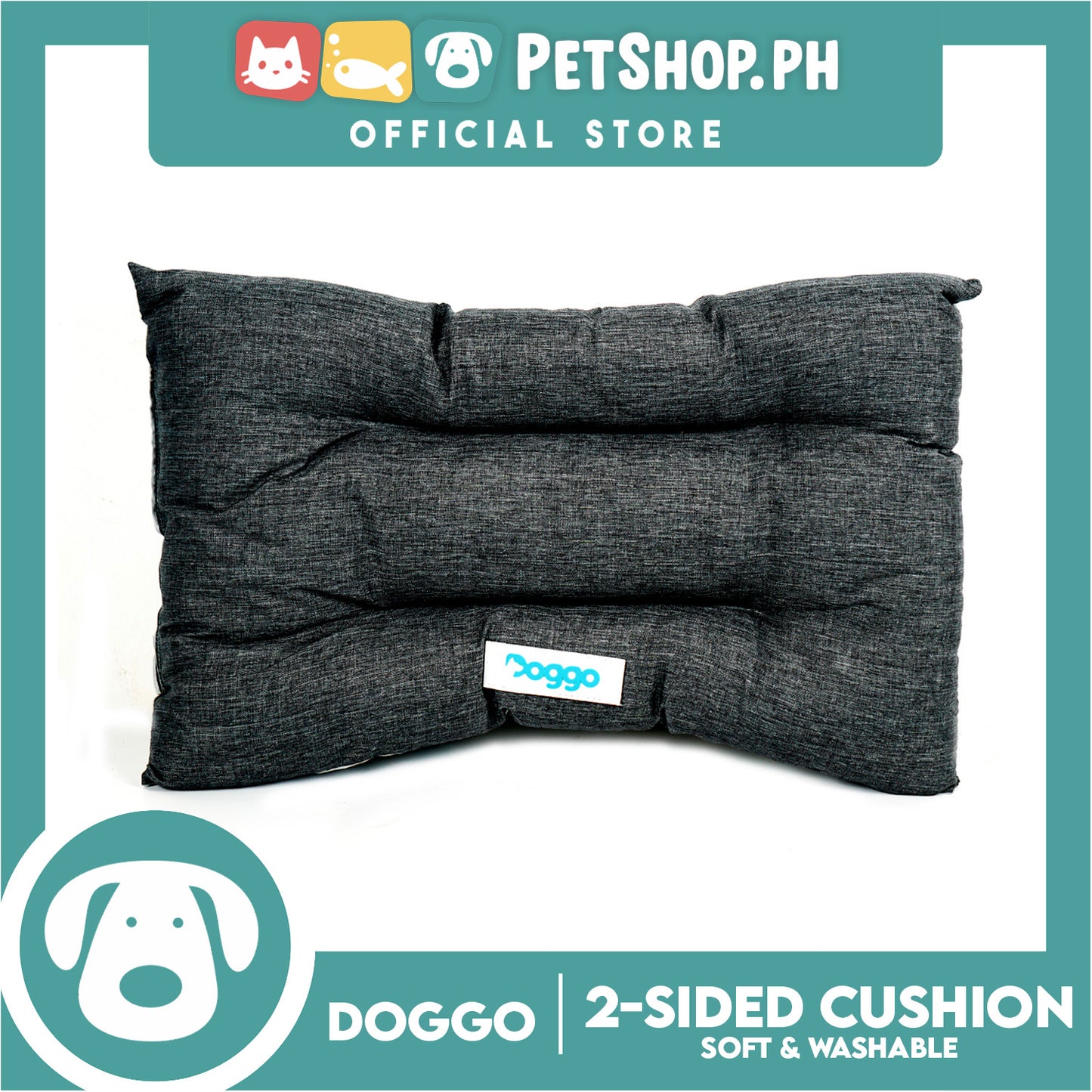 Doggo 2-Sided Cushion Bed (XXL) Dog Bed Sleeping Calming Bed