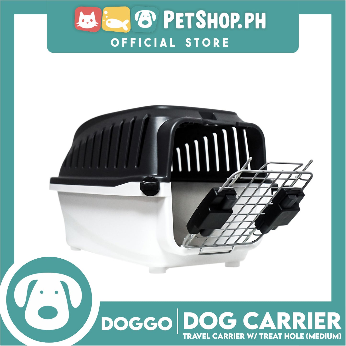 Doggo Dog Travel Carrier with Treat Hole (Medium)