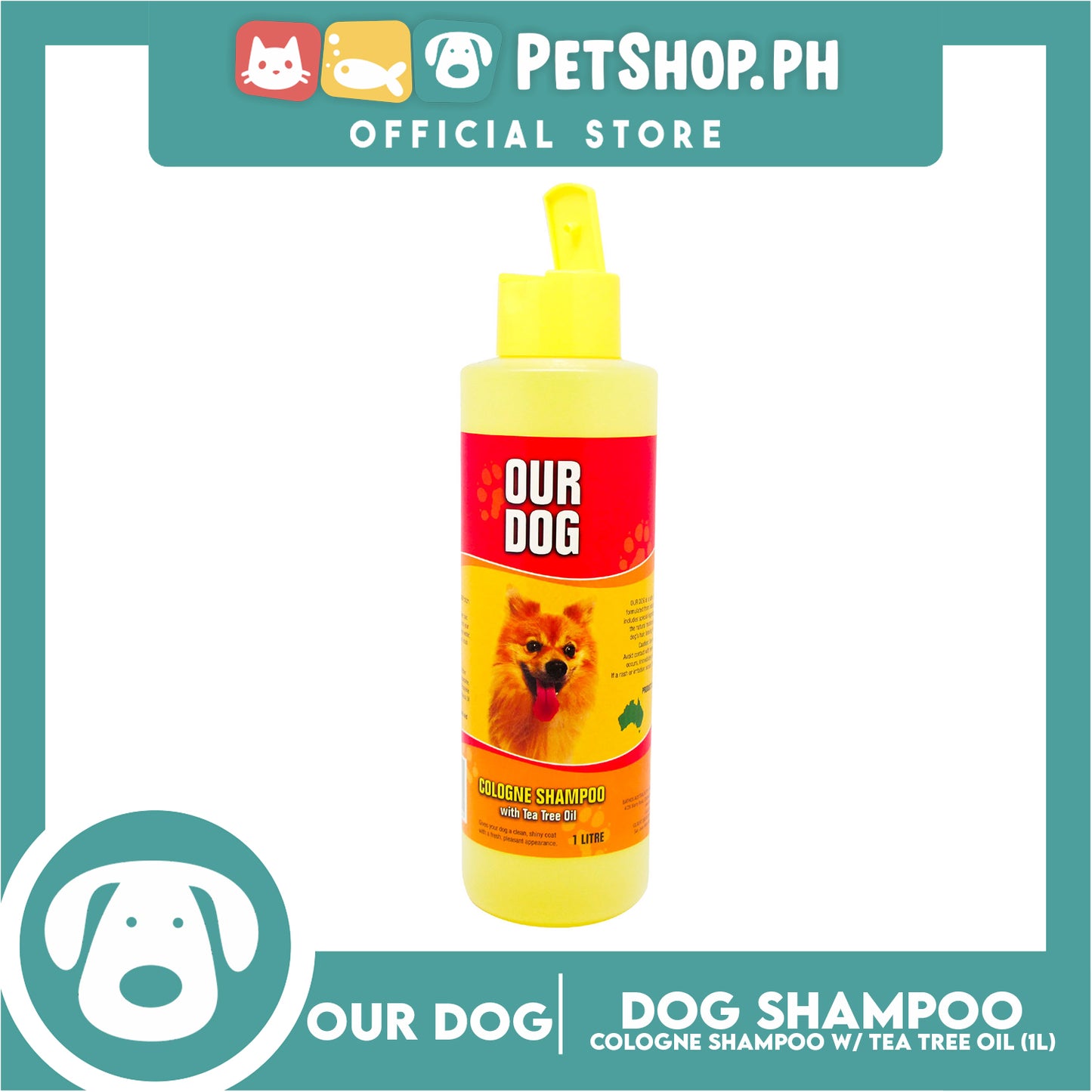 Our Dog Cologne Shampoo With Tea Tree Oil 1 Liter Dog Shampoo