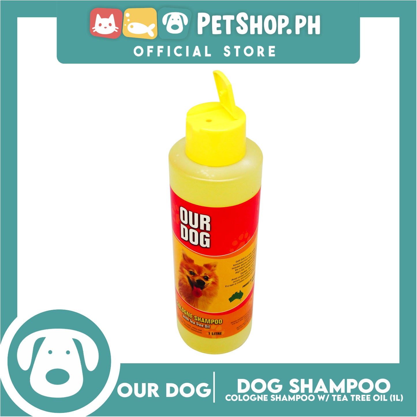 Our Dog Cologne Shampoo With Tea Tree Oil 1 Liter Dog Shampoo