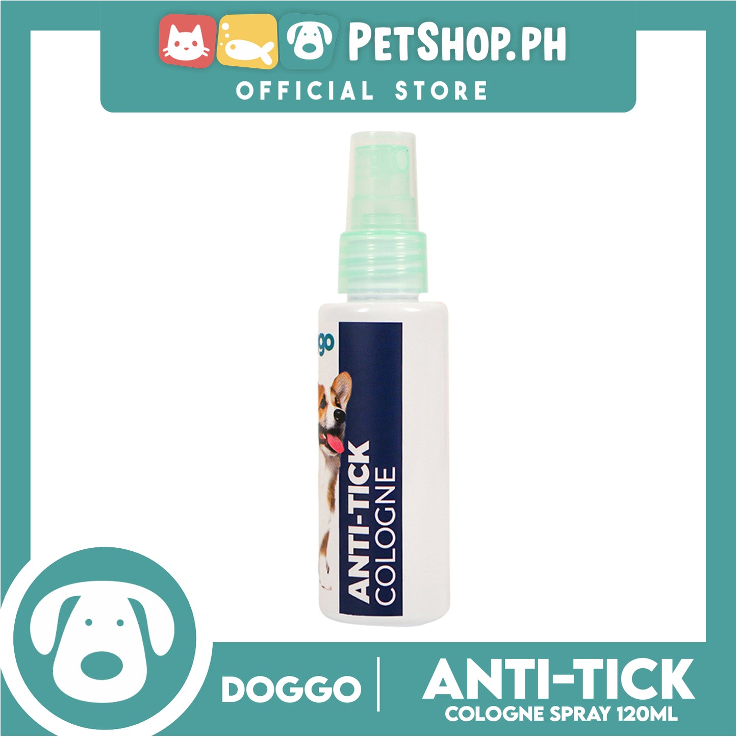 Doggo Anti-Tick Cologne Long Lasting Scent 120ml