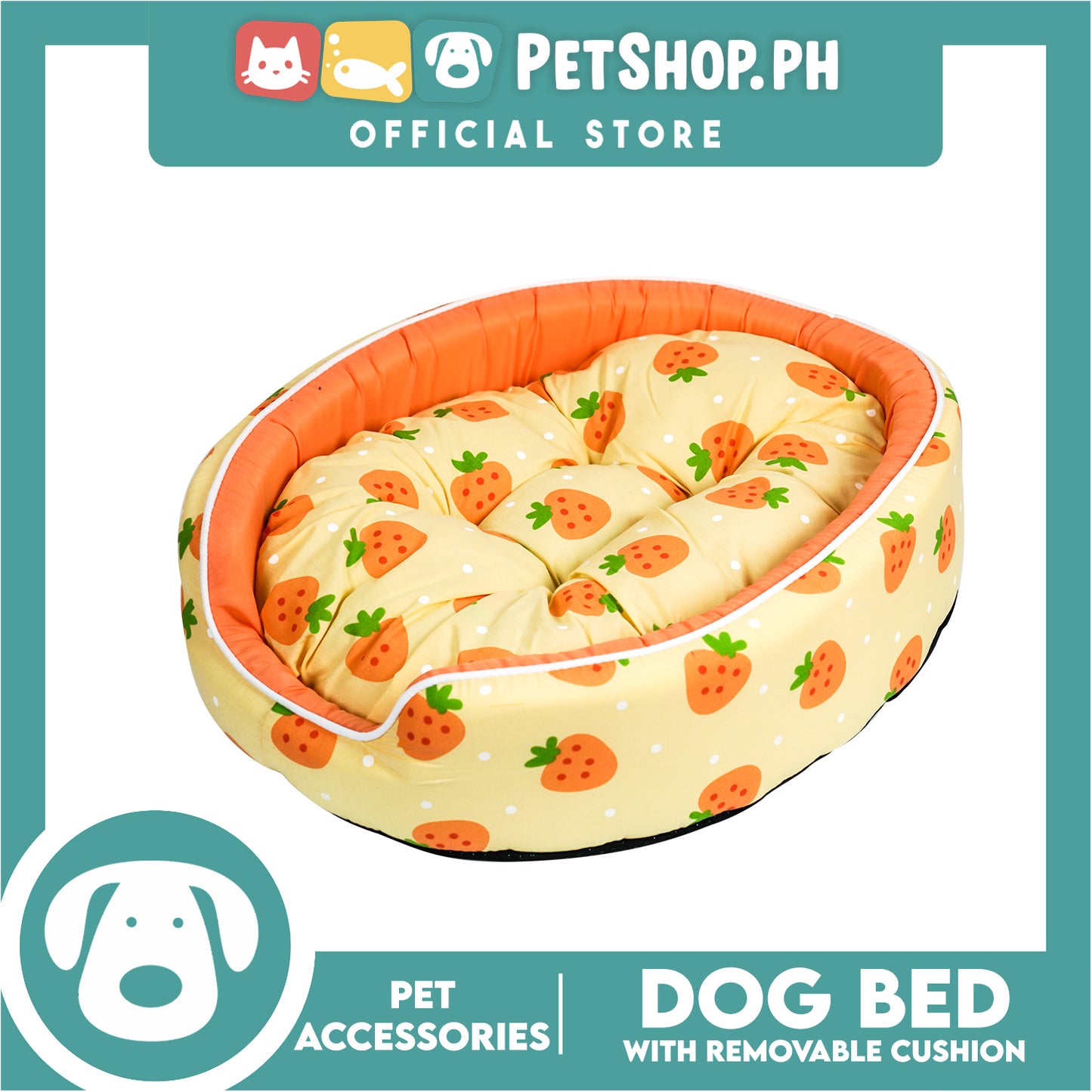 Pet Dog Bed (Small) Washable Comfortable Warm Bed For Pets Dog Puppy Pet with Removable Cushion (Assorted Designs)