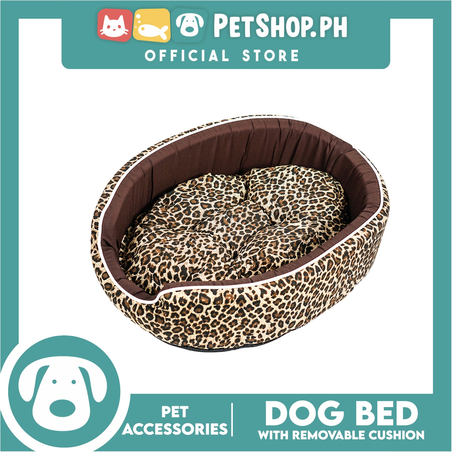 Pet Dog Bed (Small) Washable Comfortable Warm Bed For Pets Dog Puppy Pet with Removable Cushion (Assorted Designs)