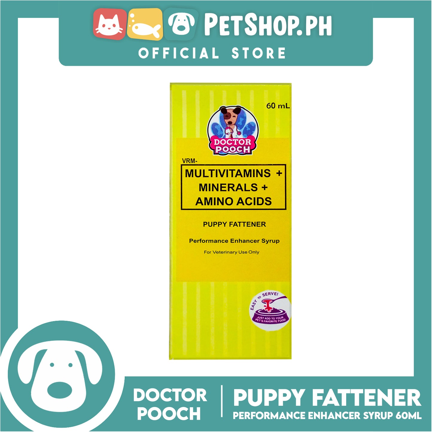 Doctor Pooch Multivitamins And Minerals, Amino Acids Syrup Puppy Fattener 60ml