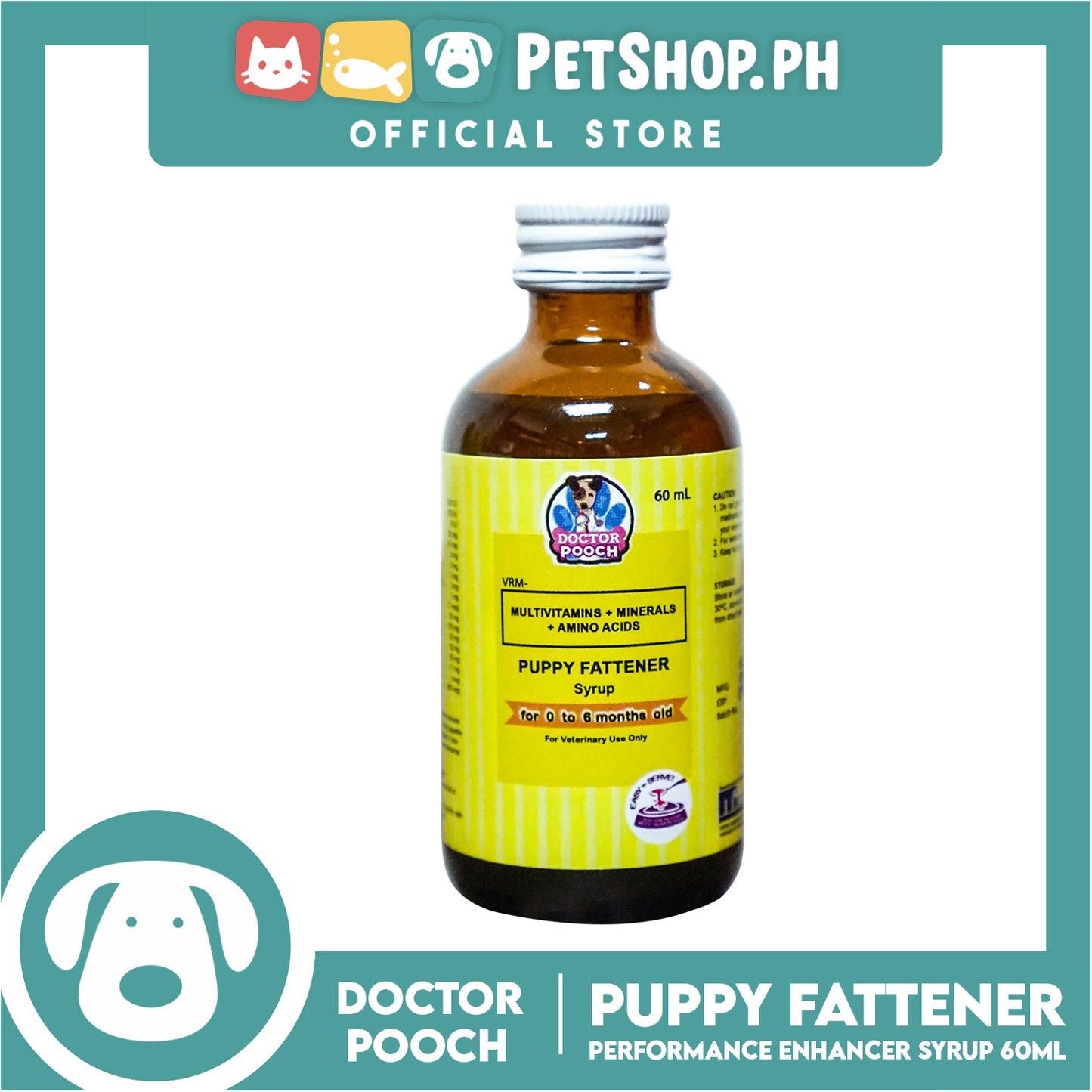 Doctor Pooch Multivitamins And Minerals, Amino Acids Syrup Puppy Fattener 60ml