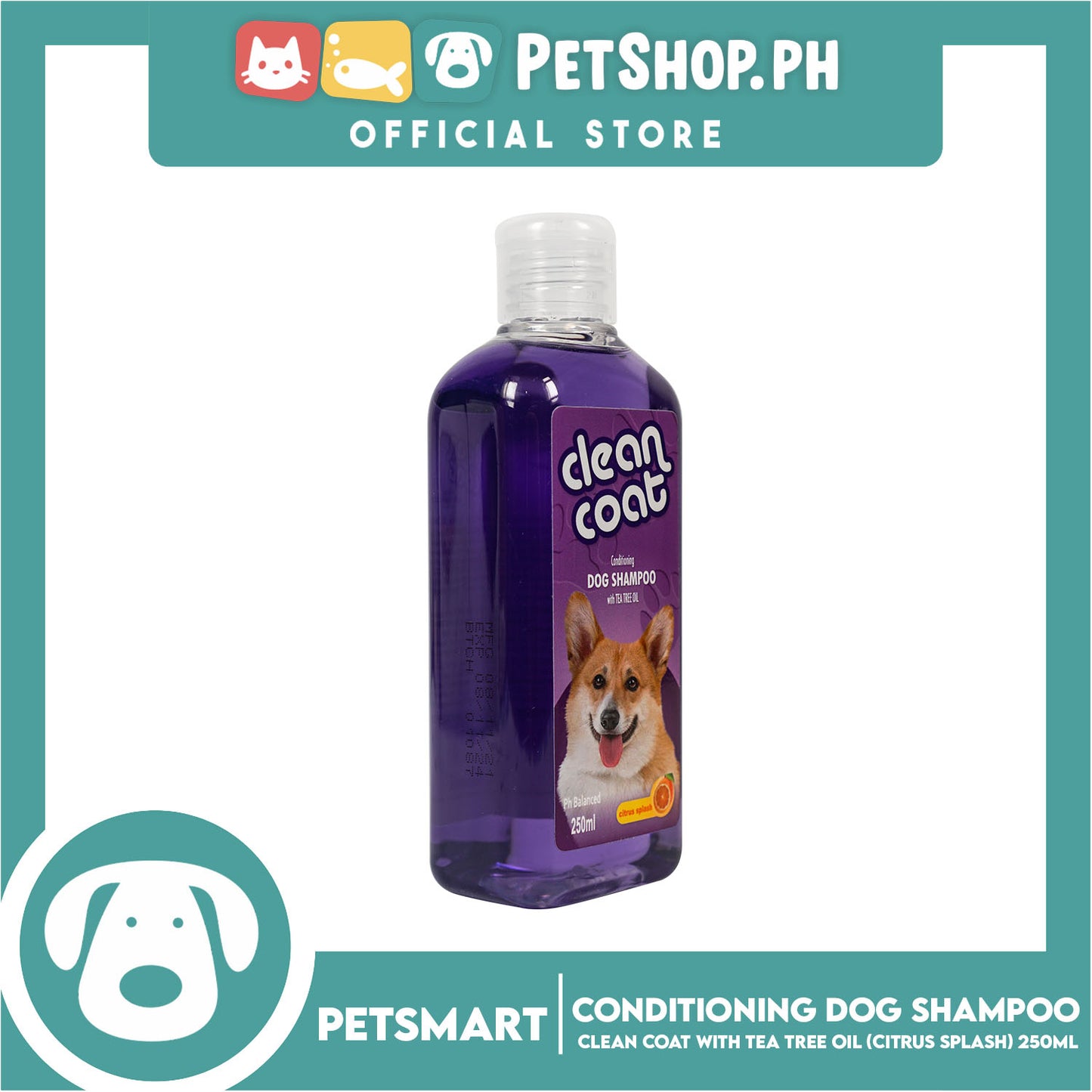 Clean Coat Conditioning With Tea Tree Oil 250ml (Citrus Splash) Dog Shampoo