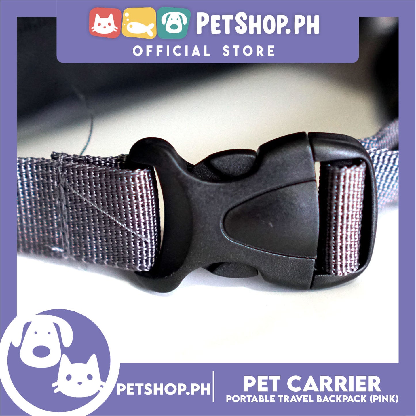 Pet Carrier Portable Outdoor Travel BackPack Safe Carrier for Dogs & Cats (Pink)