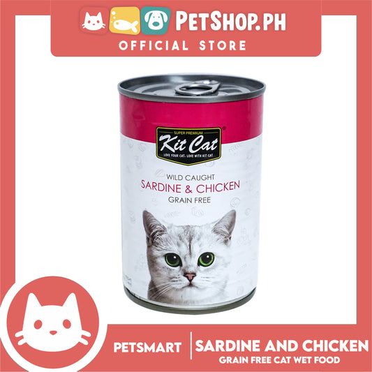 Kit Cat Wild Caught Sardine with Chicken 400g Canned Cat Food