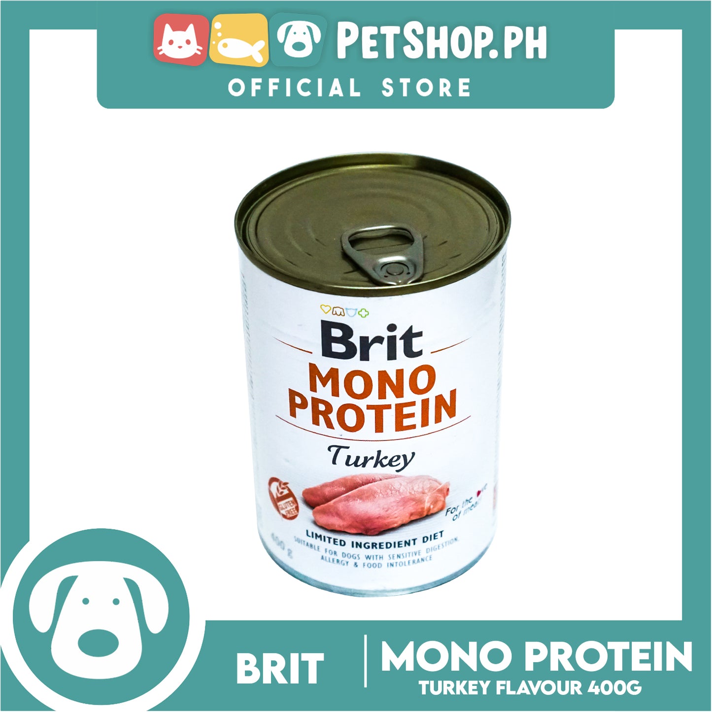 Brit Mono Protein Turkey 400g Dog Wet Food