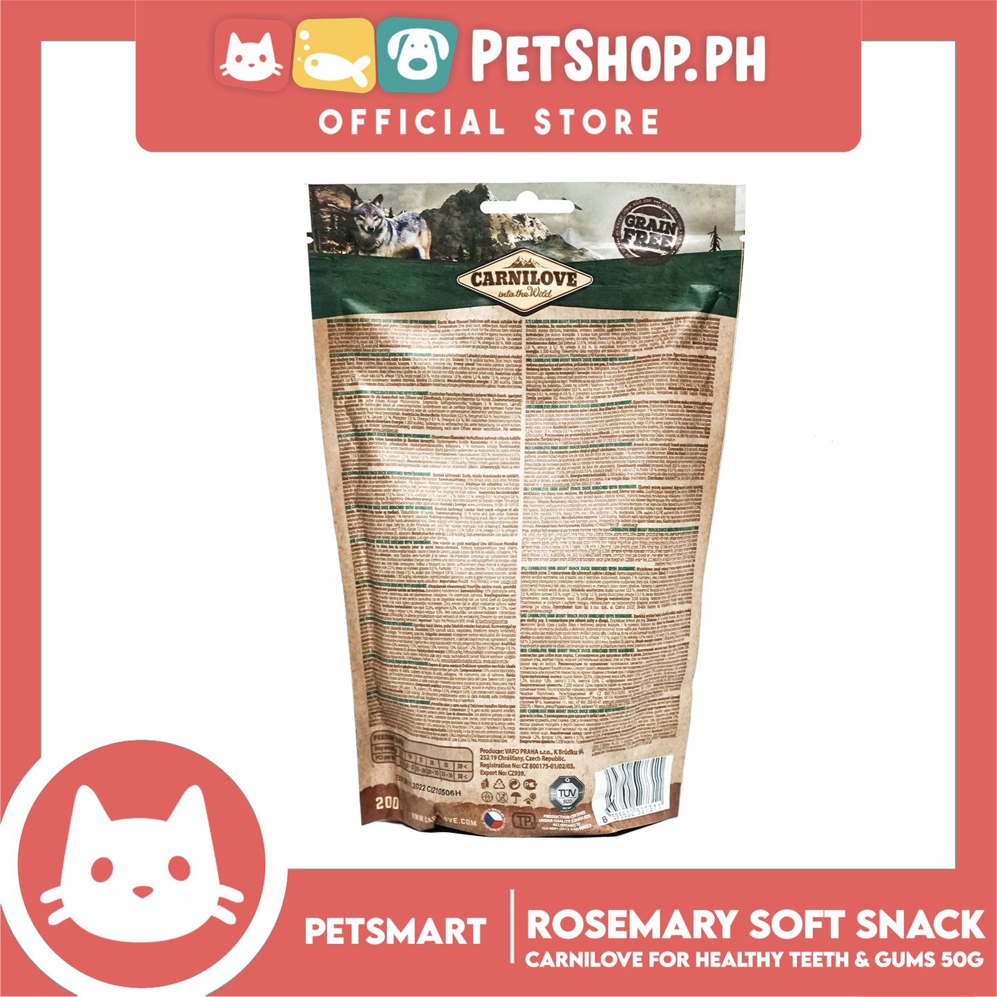 Carnilove Soft Snack Duck with Rosemary 200g Dog Treats