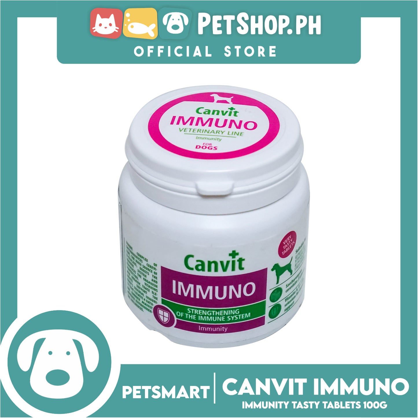 Canvit Immuno For Dogs 100g Strengthening Of The Immune System, Dog Supplement