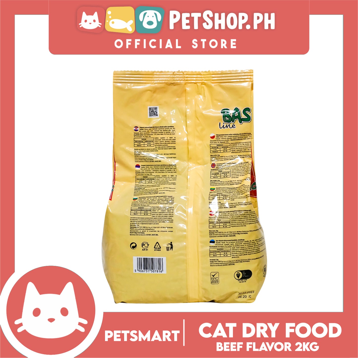 Basic Line Cat Dry Beef 2kg