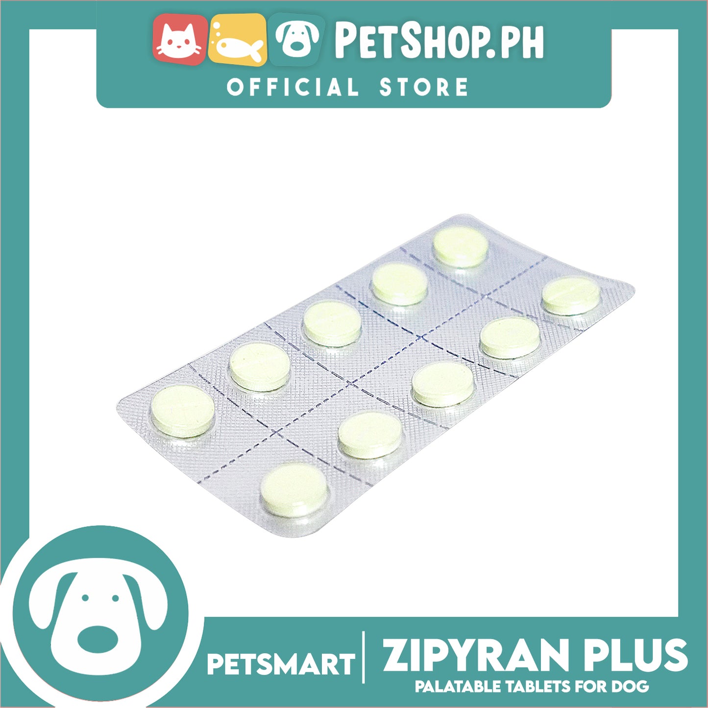 Kawu Zipyran Plus Sabor 10 Tablets, Treatment of Intestinal Parasites of Dogs