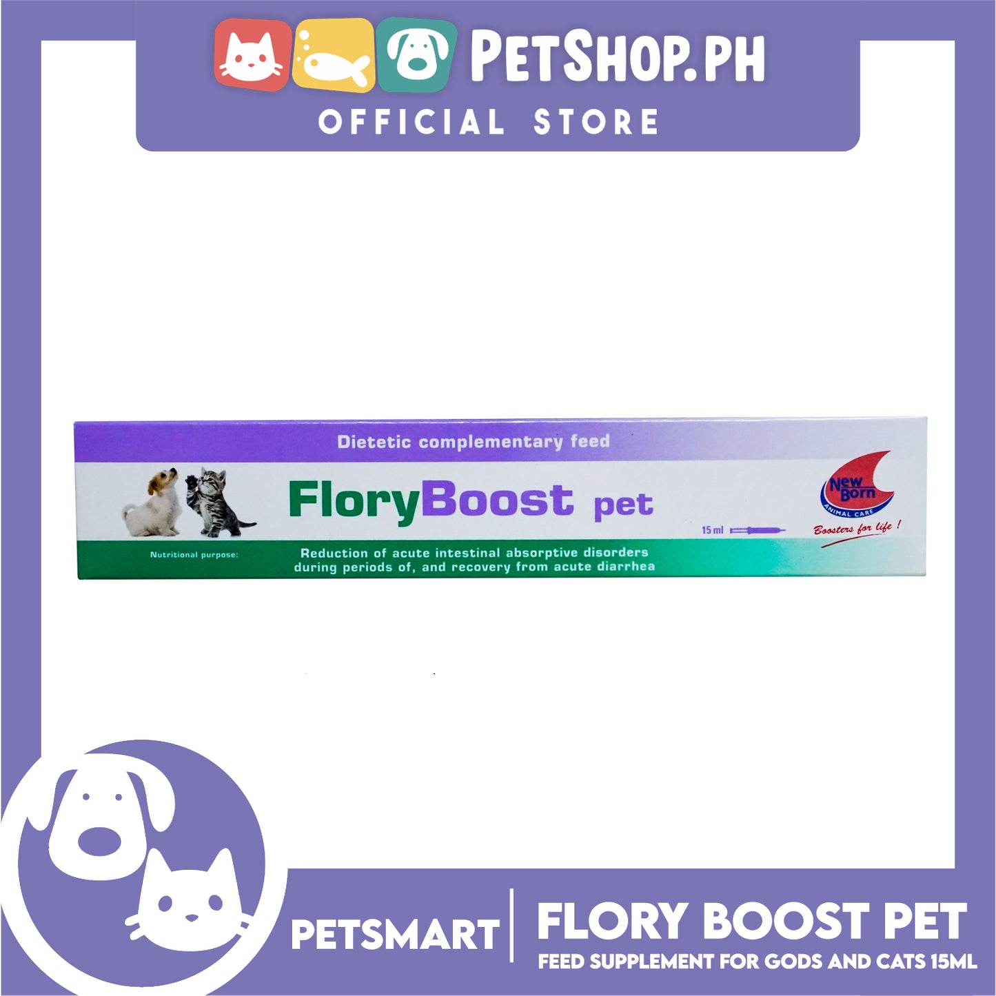 New Born Animal Care, FloryBoost Pet For New Born 15ml
