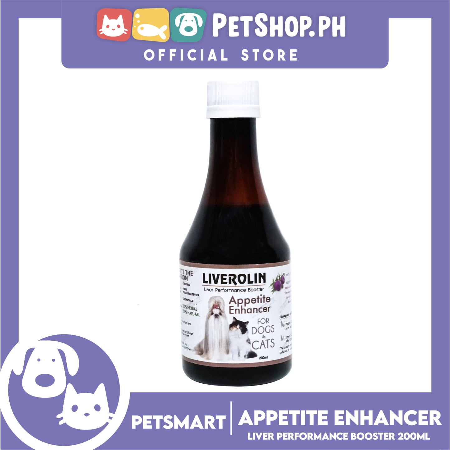 Liverolin Liver Performance Booster 200ml Dog and Cat Appetite Enhancer
