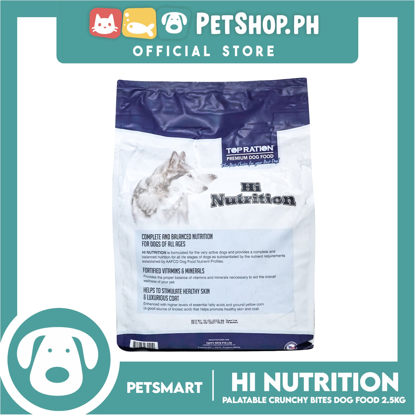 Top Ration Hi Nutrition Turkey and Lamb 2.5kg Dog Food