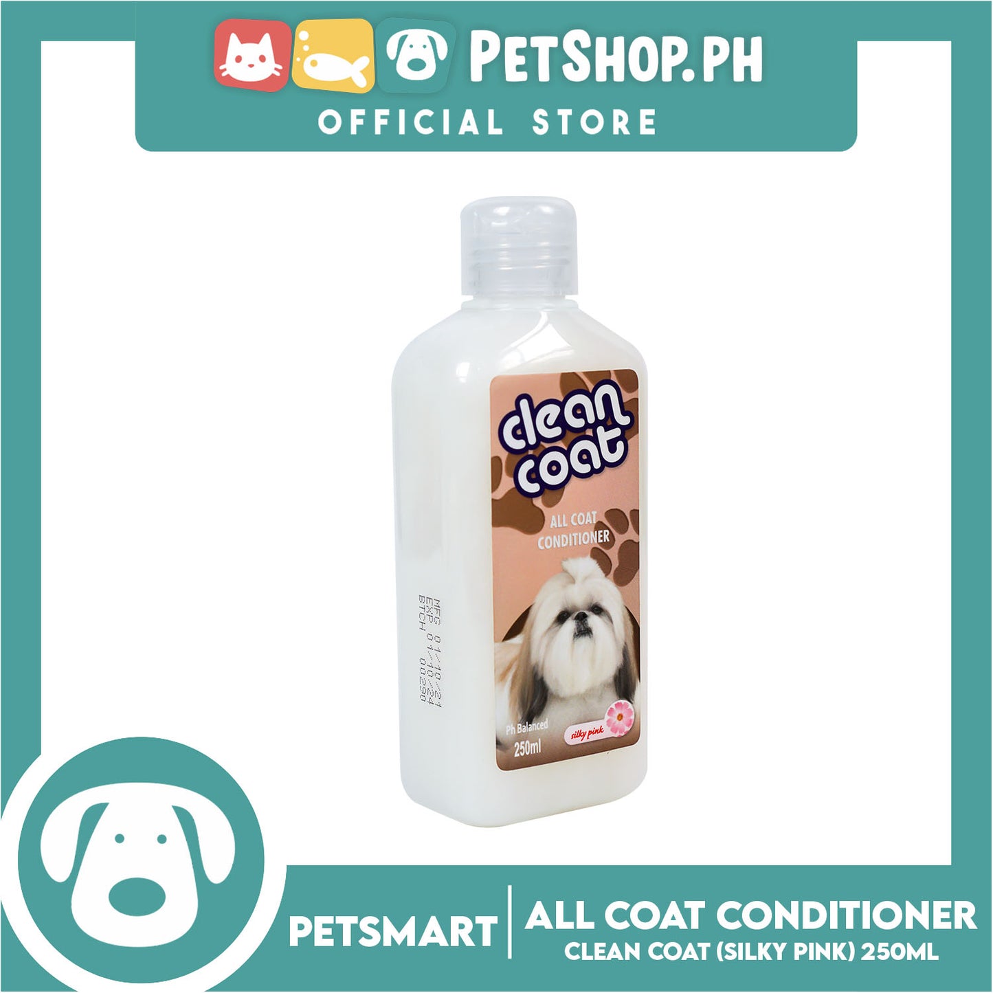 Clean Coat All Coat Conditioner 250ml (Silky Pink) Dog Conditioner