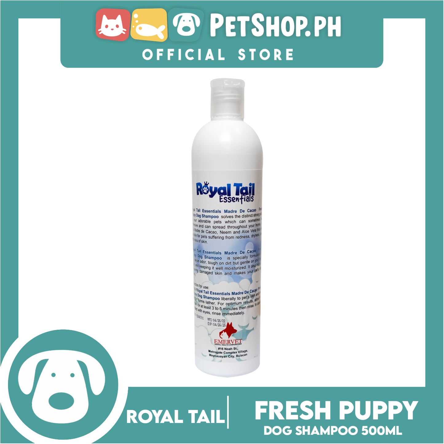 Royal Tail Essentials Dog Shampoo (Fresh Puppy) 500ml