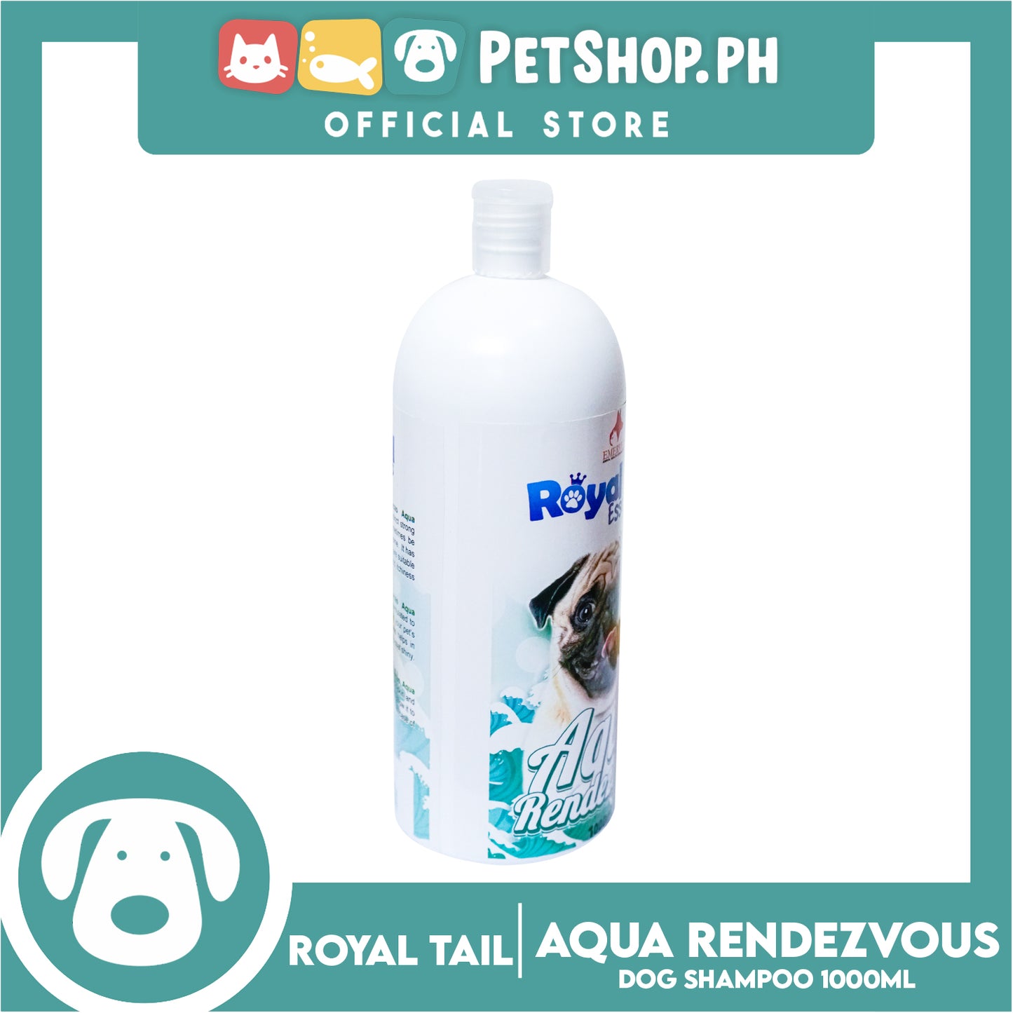 Royal Tail Essentials Dog Shampoo (Aqua Rendezvous) 1 Liter