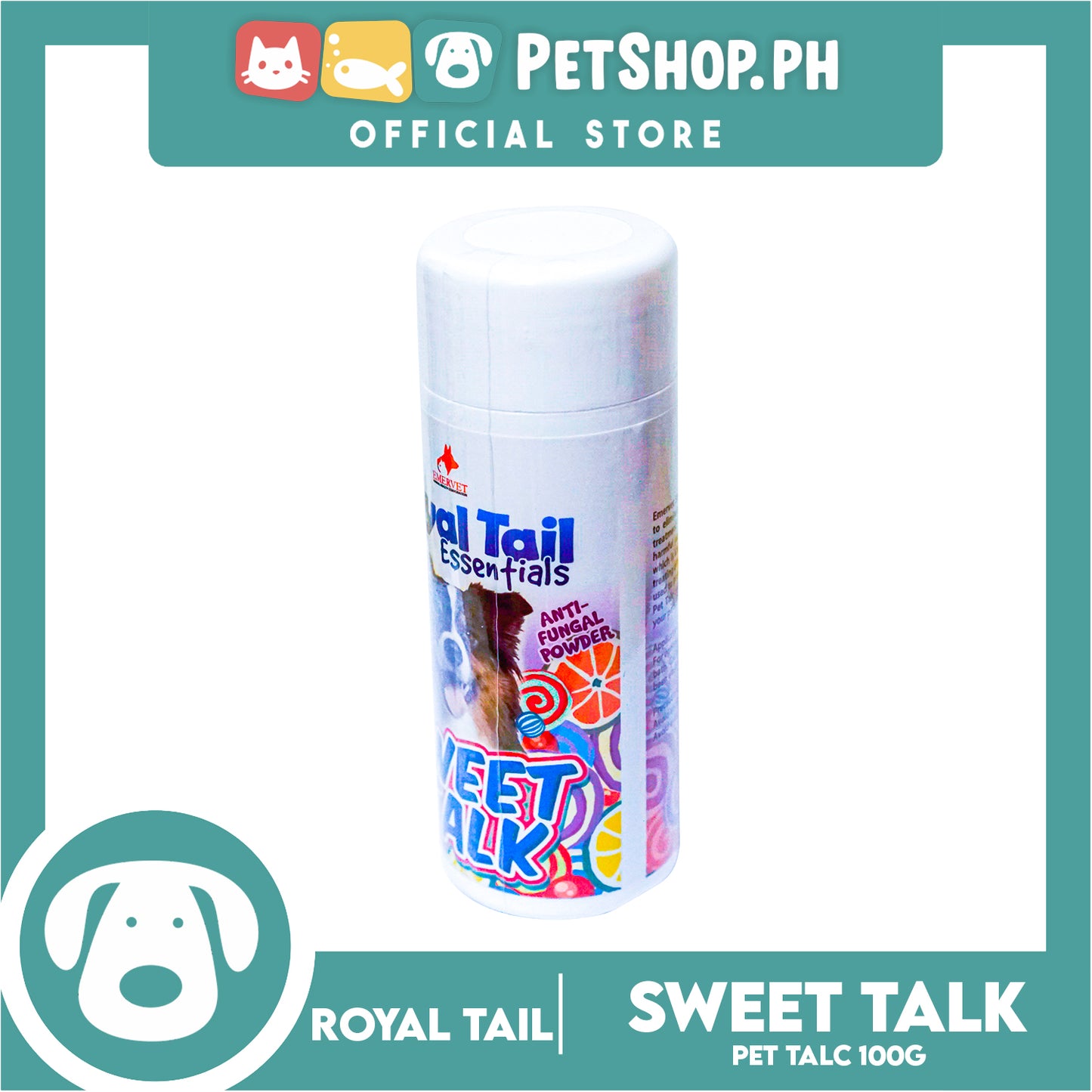 Royal Tail Essentials Pet Talc 100g (Anti Fungal Powder) Sweet Talk