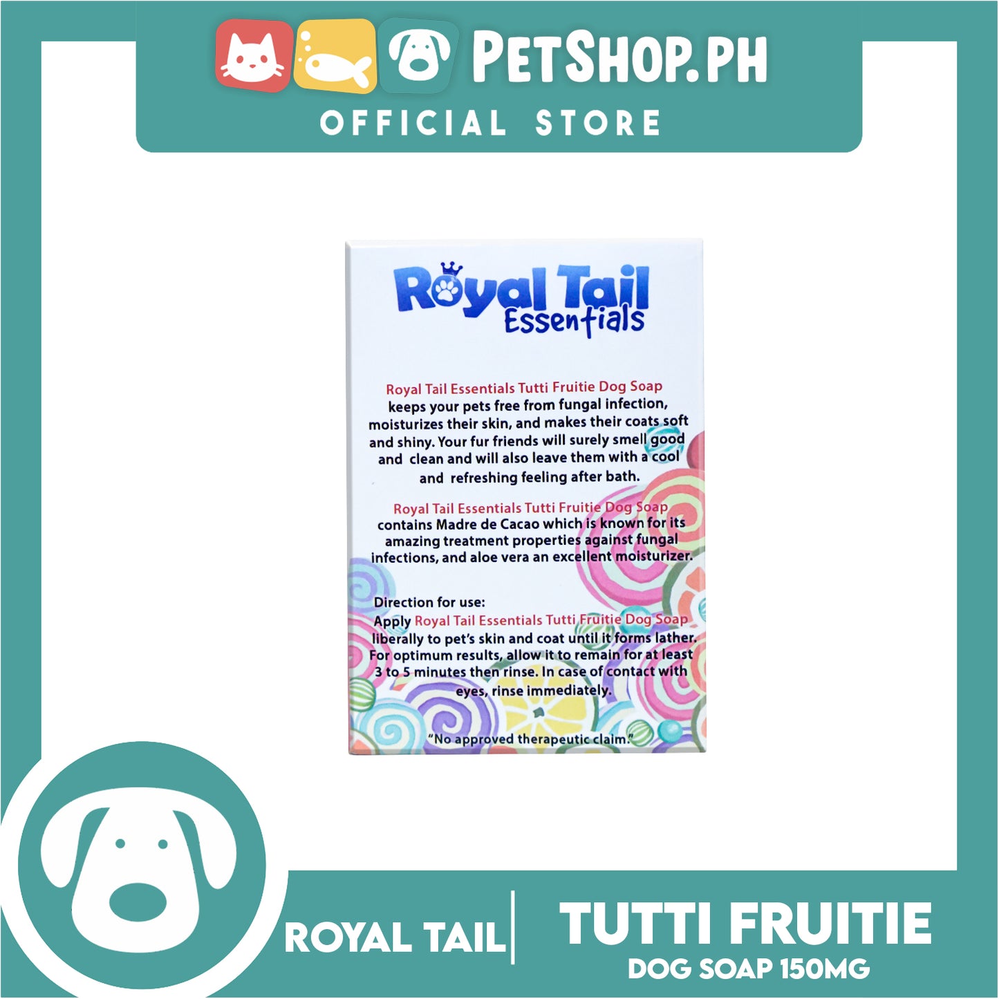Royal Tail Essentials Madre de Cacao Dog Soap (Tutti Fruitie) 150mg