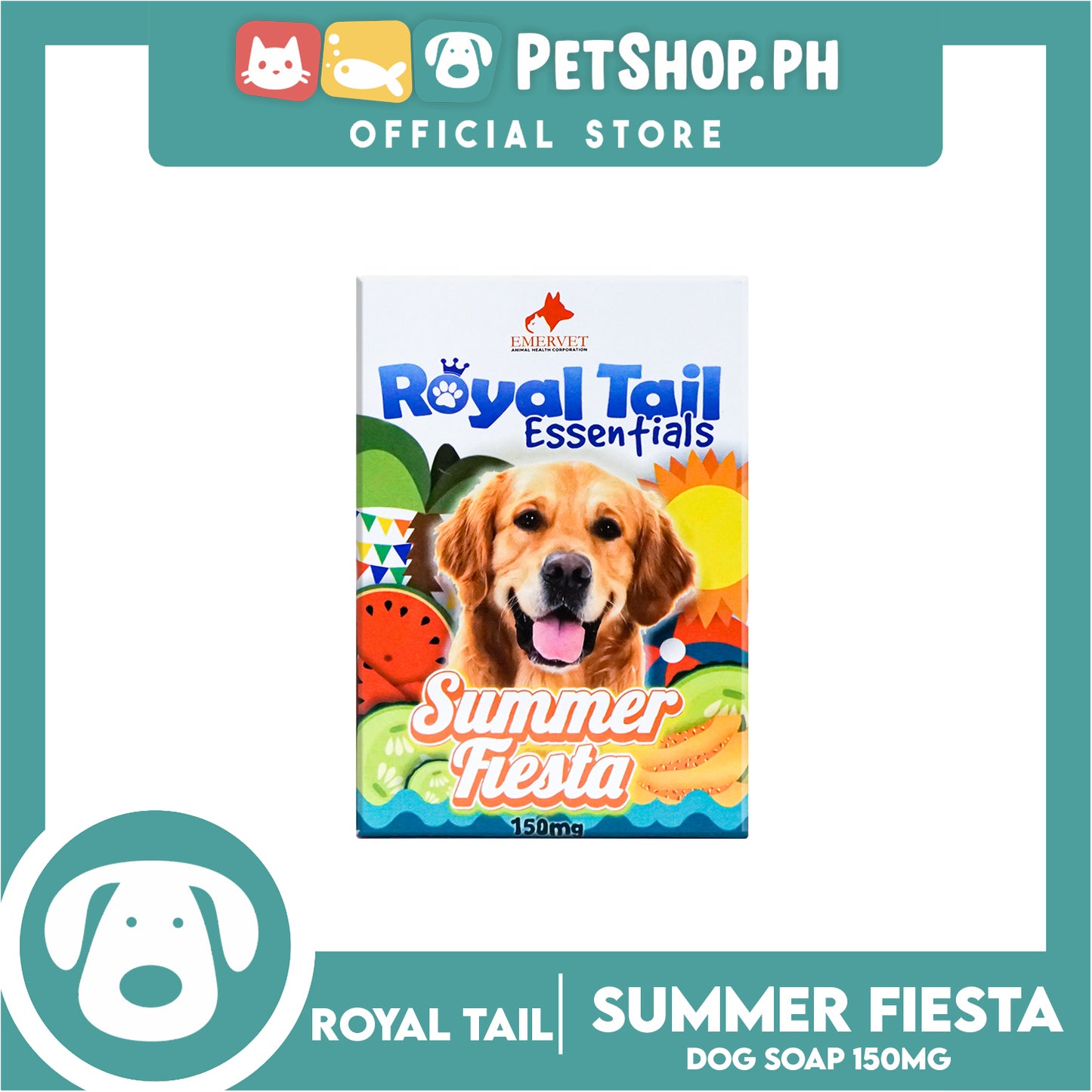 Royal Tail Essentials Madre de Cacao Dog Soap 150mg (Summer Fiesta)