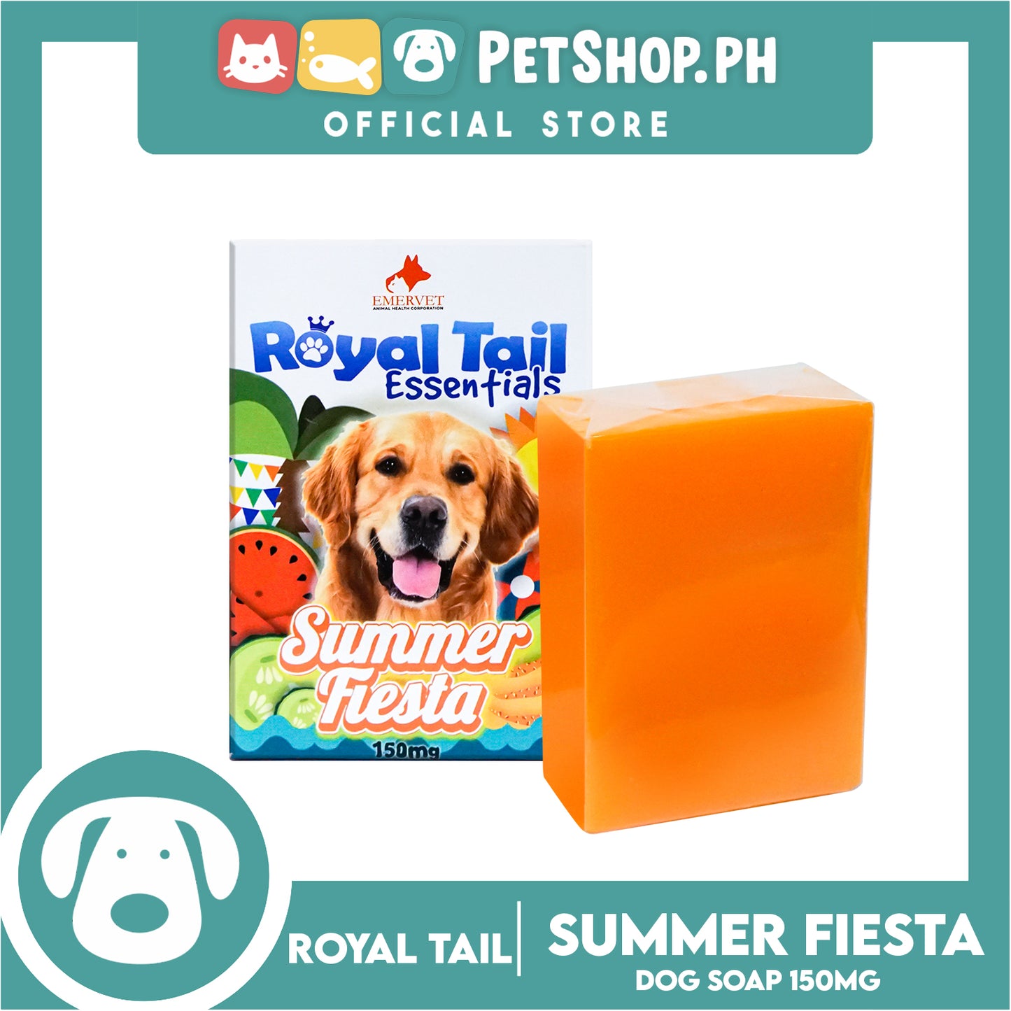 Royal Tail Essentials Madre de Cacao Dog Soap 150mg (Summer Fiesta)