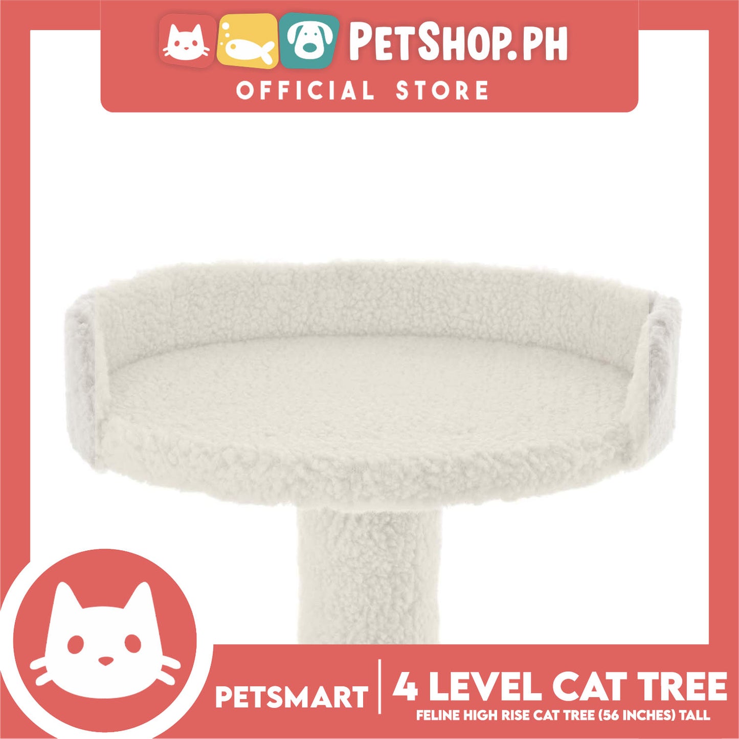 Cat Scratcher Feline High Rise 4-Level Cat Tree Tower Condo 24L x 24W x 56H (Roman 2887709) Premium Cats Scratcher Sisal Scratch, Pet Furniture Cats, Cats Climbing Tower, Pet Cats Scratcher