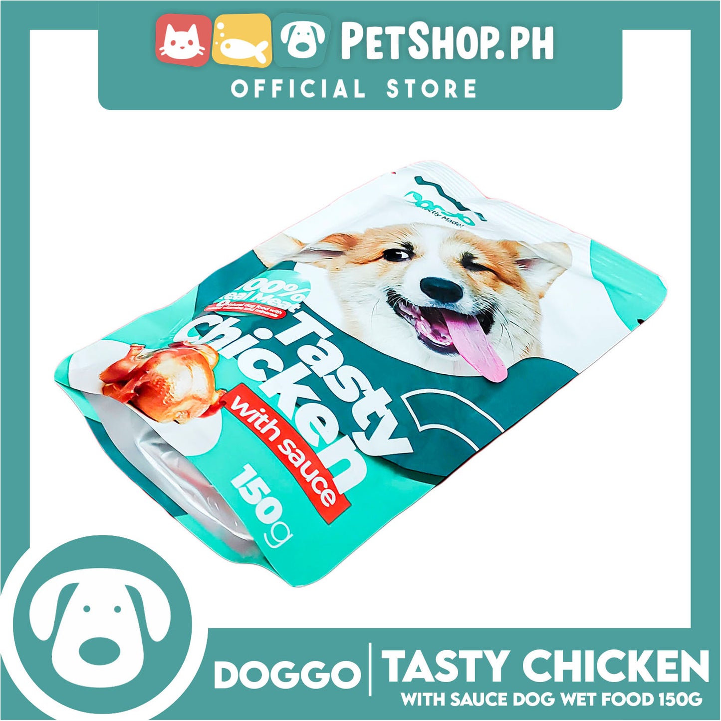 Doggo Tasty Chicken with Sauce Dog Wet food 150g