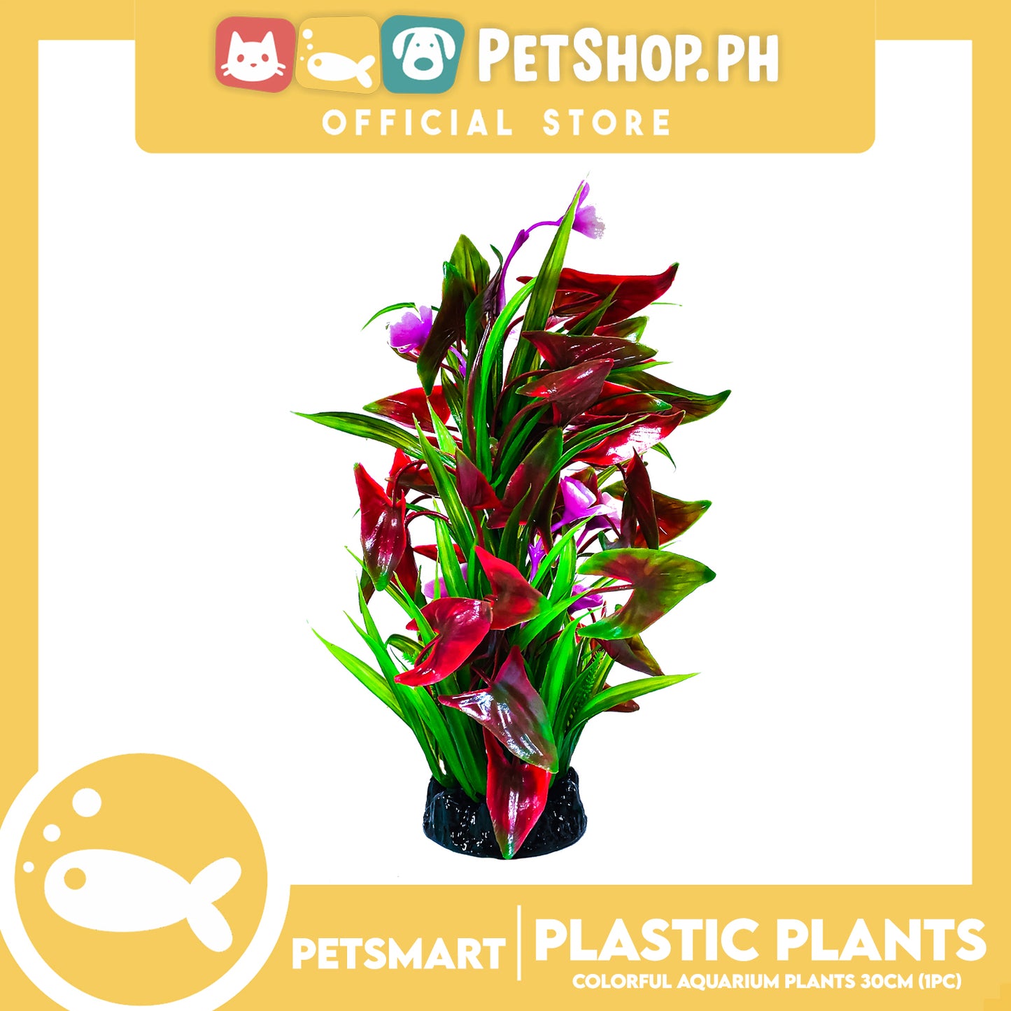 QL 30cm Plastic Plant For Aquarium, Artificial Fish Tank Water Grass Plants, Aquarium Plant Ornament Decoration Accessories