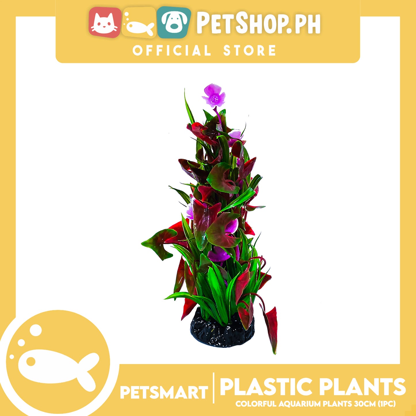 QL 30cm Plastic Plant For Aquarium, Artificial Fish Tank Water Grass Plants, Aquarium Plant Ornament Decoration Accessories
