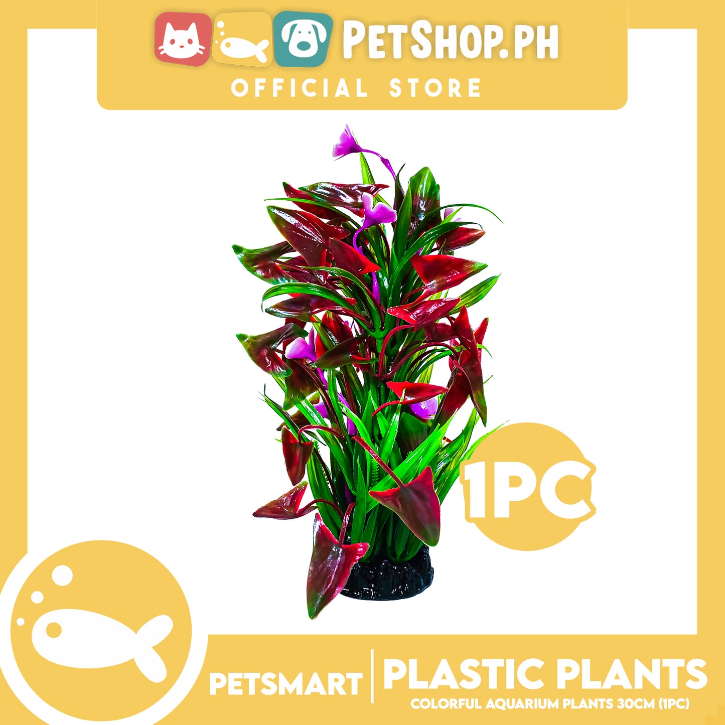 QL 30cm Plastic Plant For Aquarium, Artificial Fish Tank Water Grass Plants, Aquarium Plant Ornament Decoration Accessories